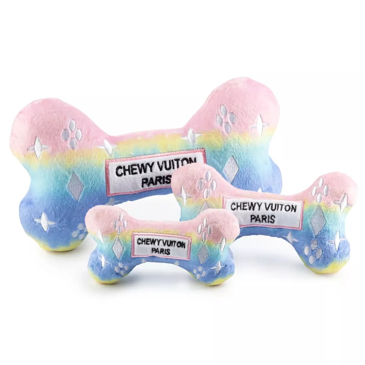 DOG TOY BONE OMBRE CHEWY VUITON