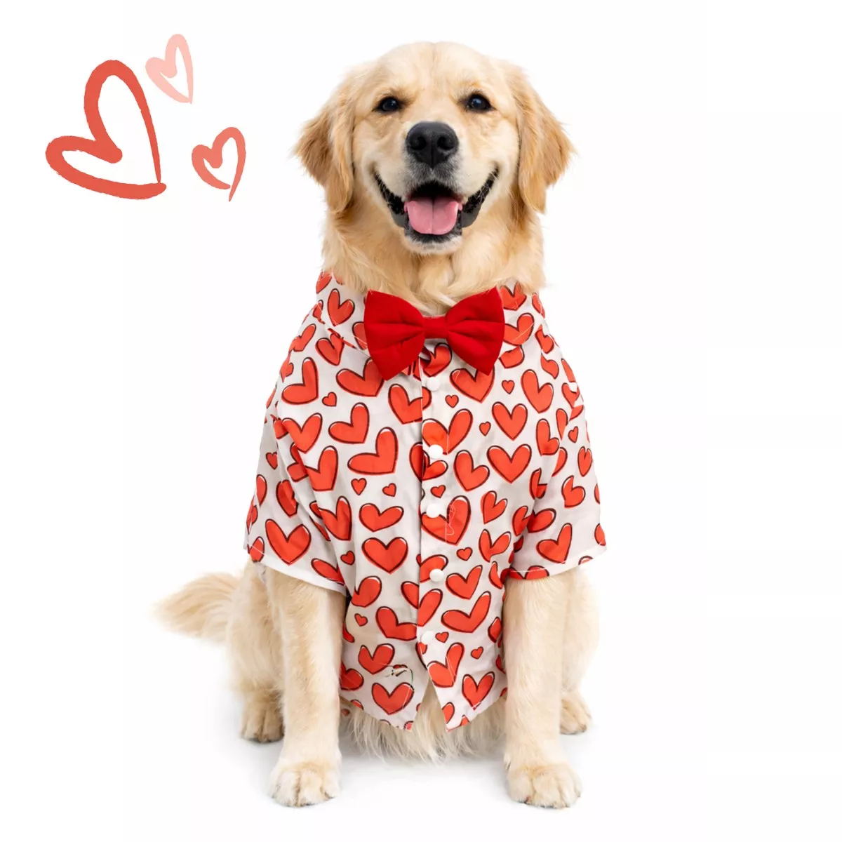 Dogobow Hearty Shirt for Dogs (Red)