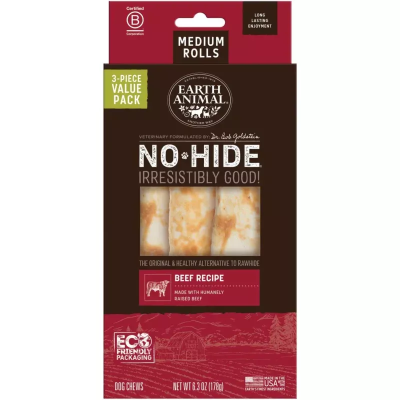 Earth Animal Medium No-hide Value Pack - 3 Count