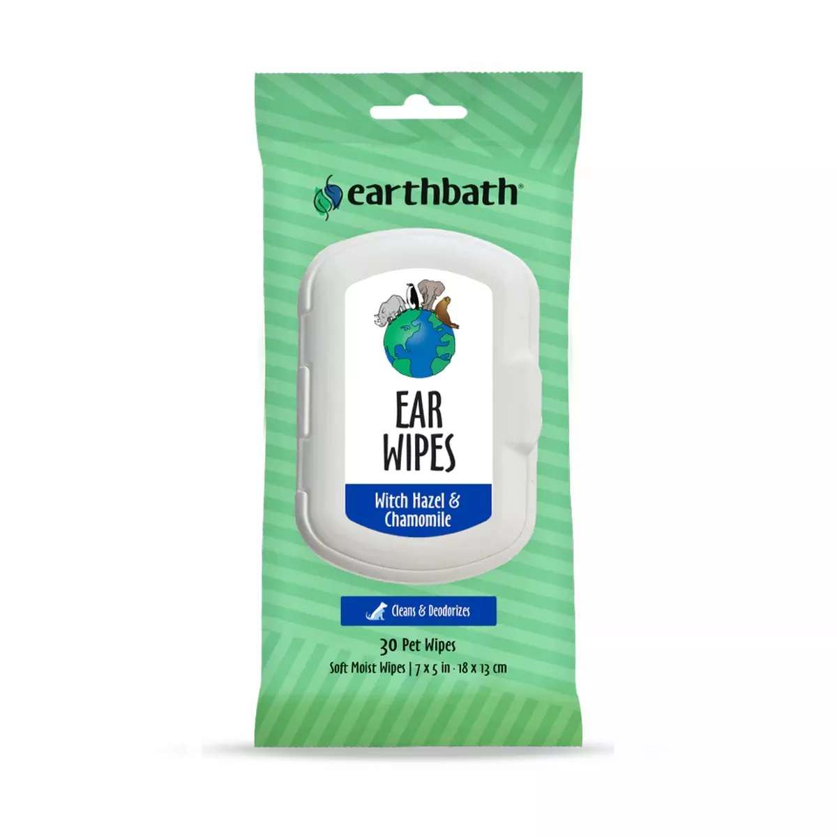 Earthbath Botanical Fresh Cucumber and Chamomile Ear Wipes