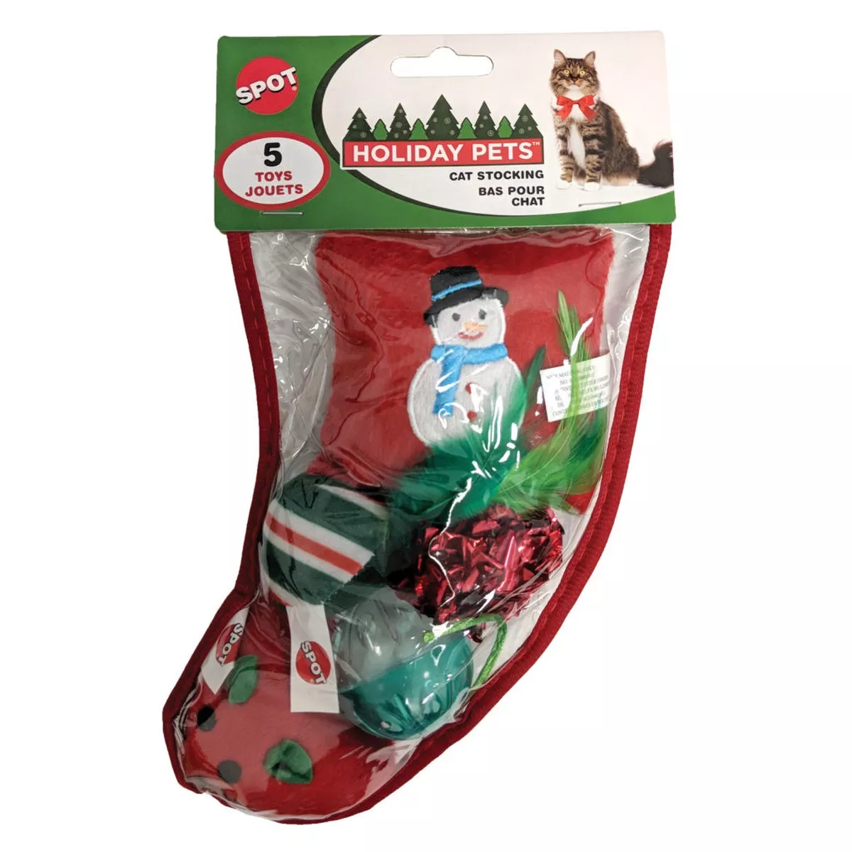 Ethical Pet Holiday Stocking Cat Toys 5 Pack