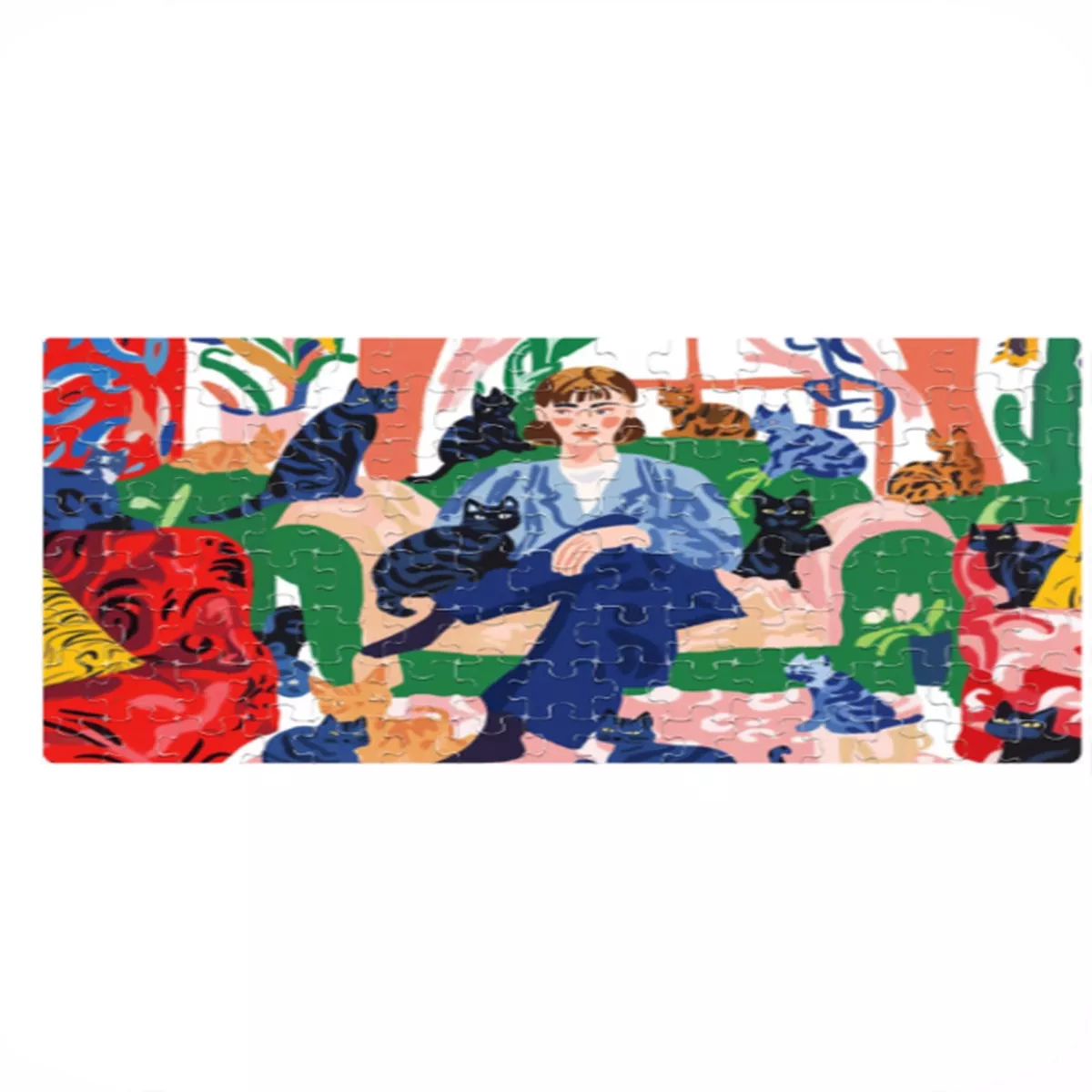 EverythingBoho The Cat Mom 120 Piece Jigsaw Puzzle
