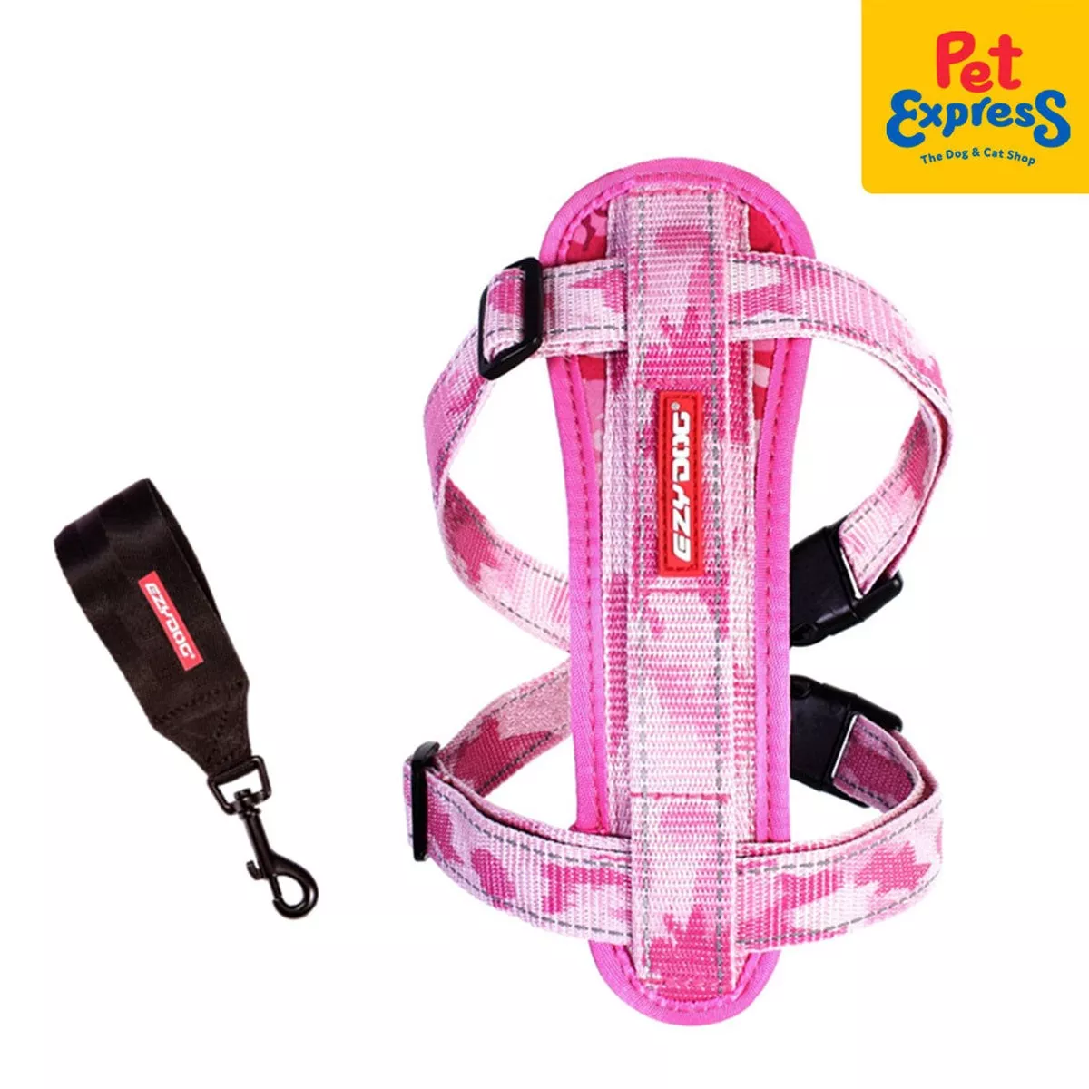 EzyDog Chestplate Dog Harness Extra Large Pink Camouflage