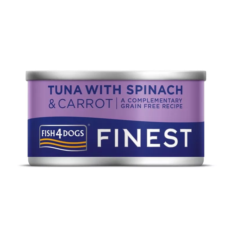 Fish4Dogs Tuna With Spinach 85g