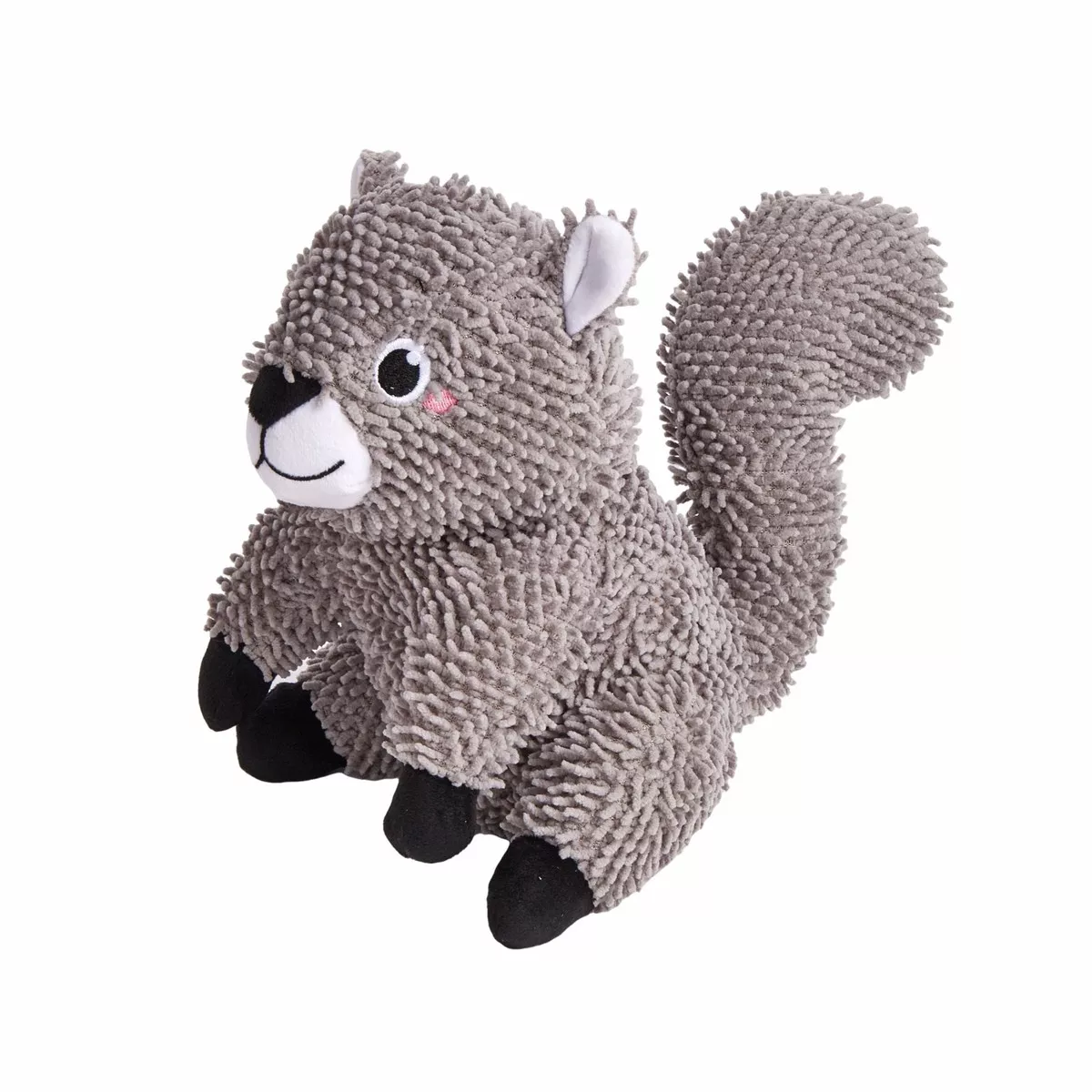 Fofos Squirrel Tough Plush Toy for Dogs (Grey)