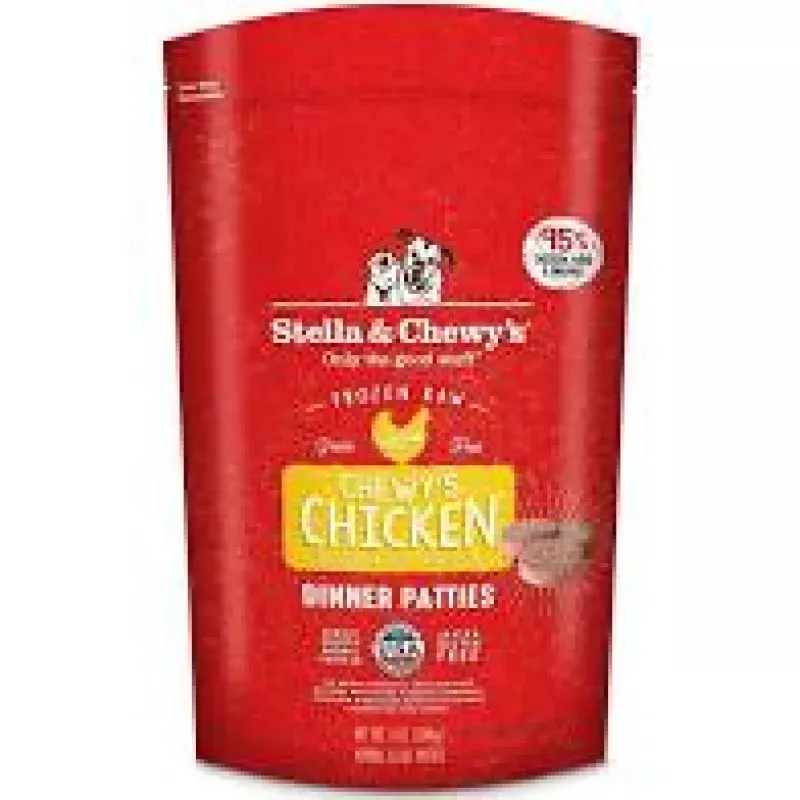 Frozen Raw Chicken Patties Stella & Chewy's (No Shipping)