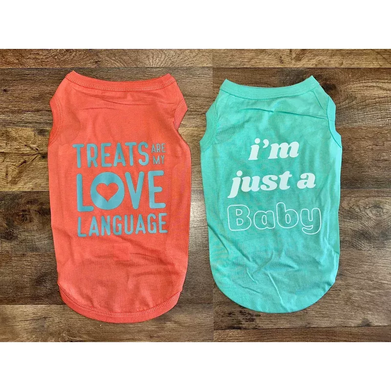 Funny Vinyl/Cotton Dog Shirts Teal