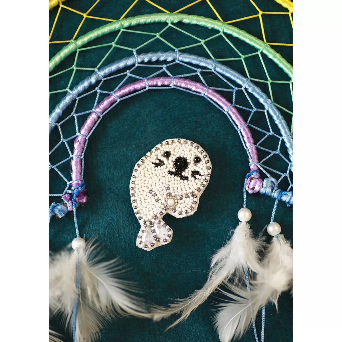 Furry Tales Flipper Seal Handcrafted Brooch