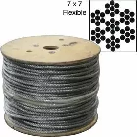 Galvanized Cable by THE ROLL7x71,000 ft