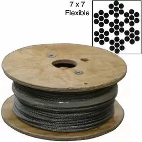 Galvanized Cable by THE ROLL7x7500 ft