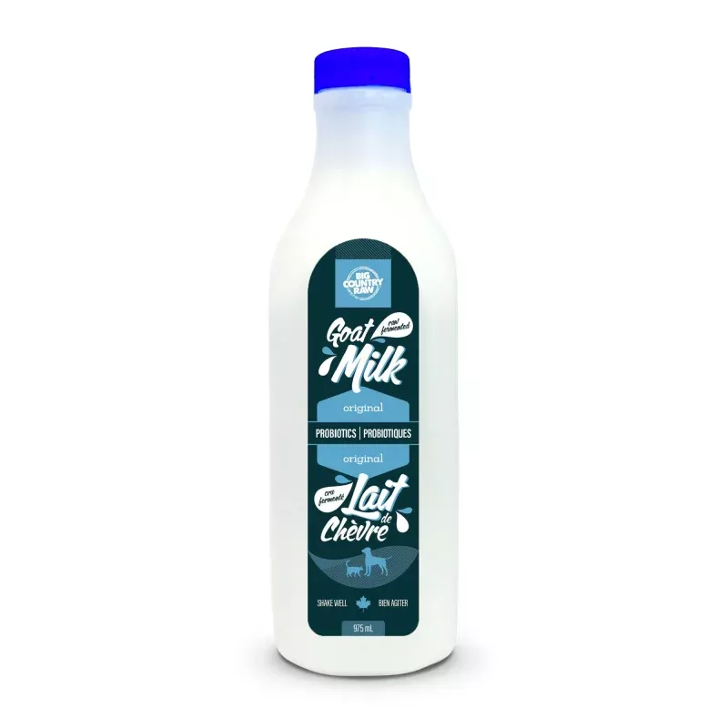 Goat Milk 1L Raw Unpasteurized Big Country Raw