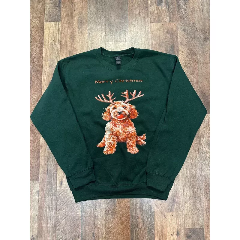 Goldendoodle Christmas Crewneck Sweater