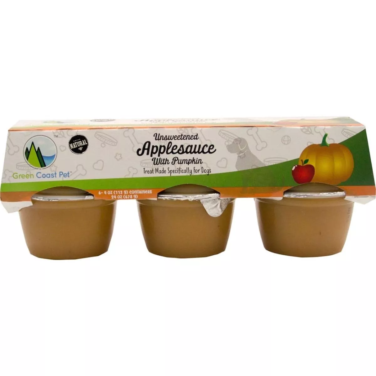 Green Coast Pet Unsweetened Applesauce Dog Treat