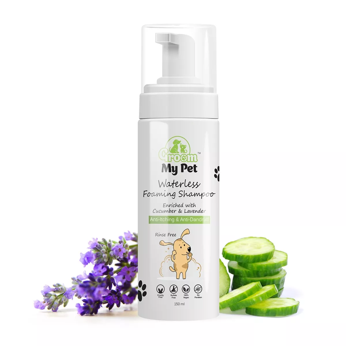 Groom My Pet Waterless Foaming Shampoo for Dogs