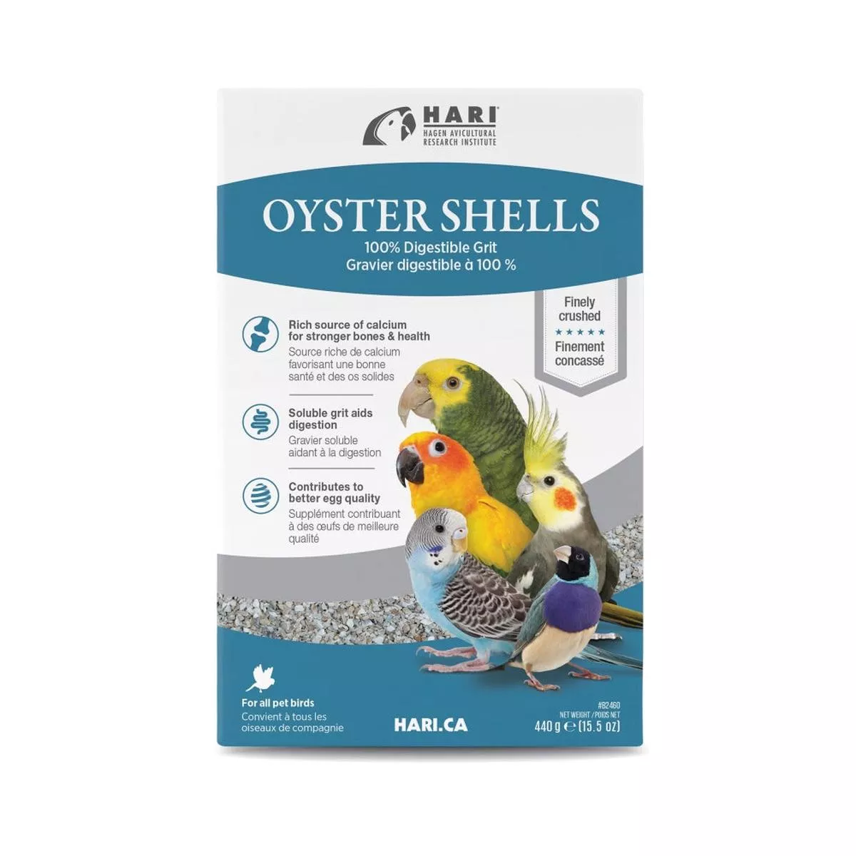 HARI Oyster Shells Soluble Grit for All Birds