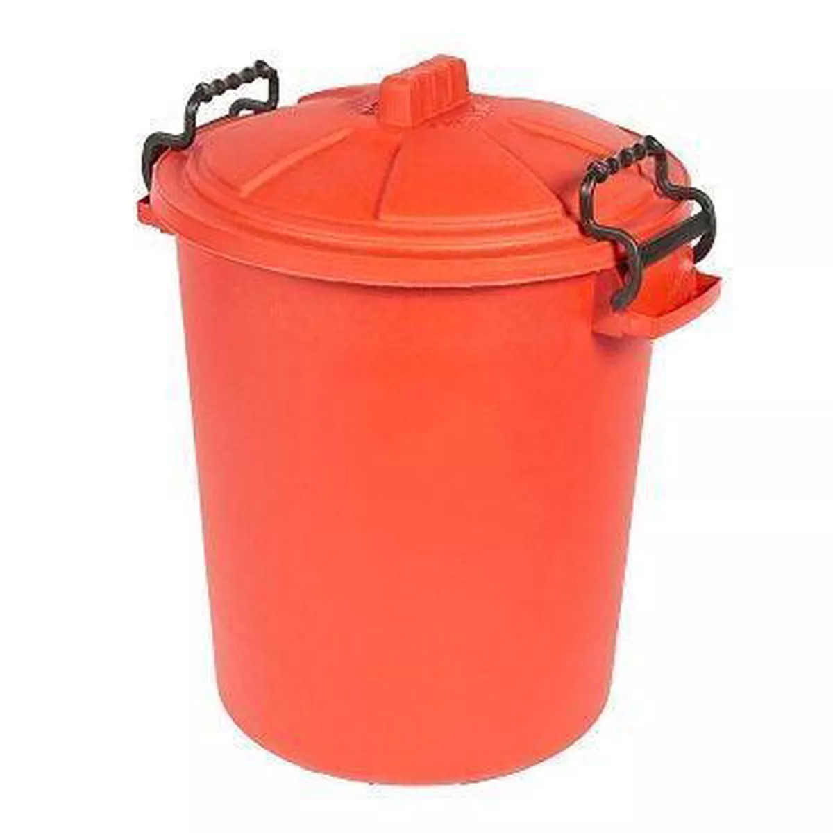 Heavy Duty Dustbin & Lid with Clip 50 litre Red