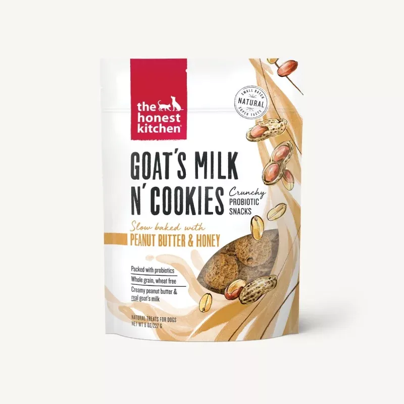 Honest Kitchen Goat's Milk Cookies - Peanut Butter Honey 8oz