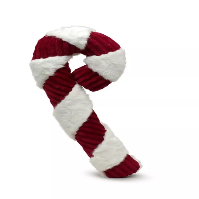 Hugglehounds Holiday Candy Cane Dog Toy