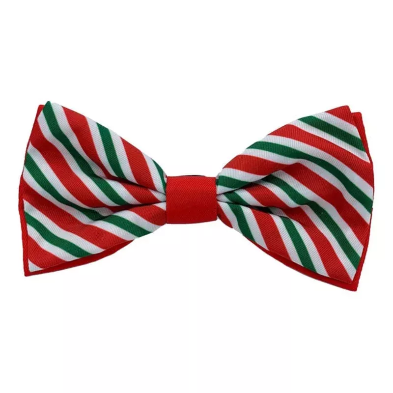 Huxley & Kent Peppermint Stripe Bow Tie For Cats & Dogs X-Large