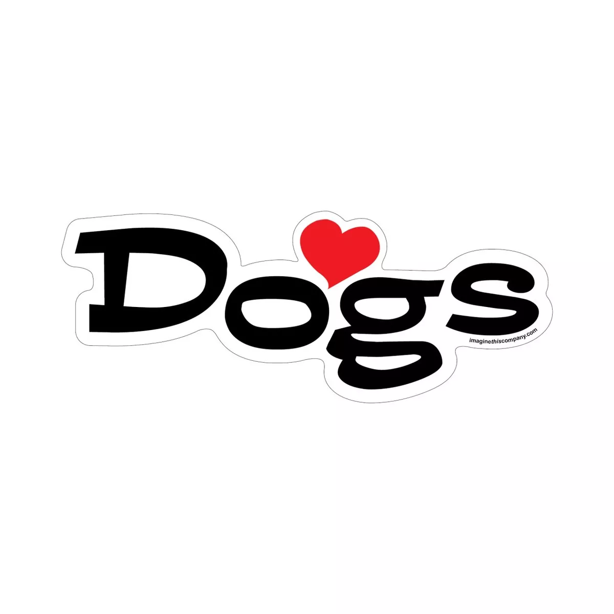 Imagine This! "Dogs" With Heart Word Magnet