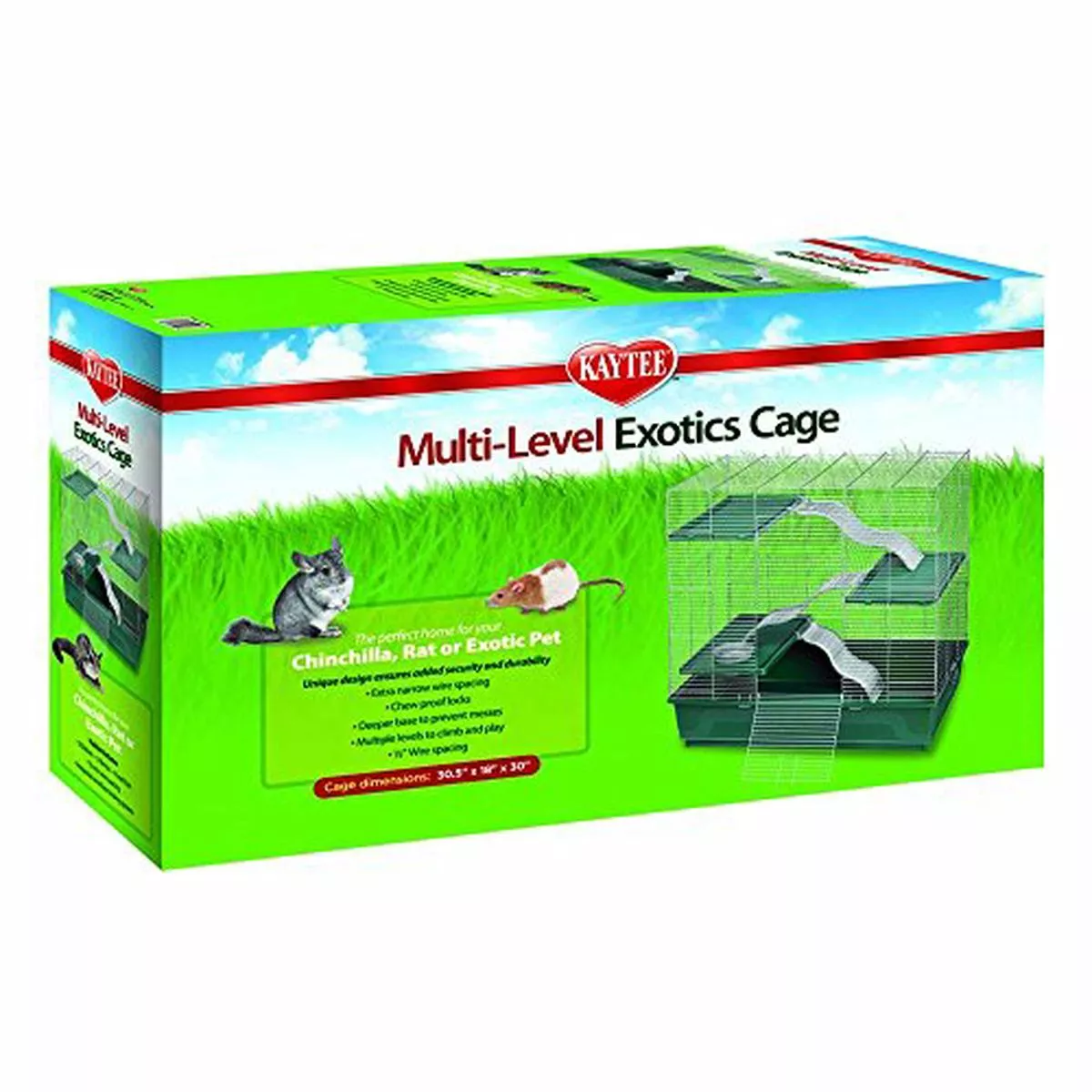 Kaytee 100513101 My First Home 30 X 18 Multilevel Exotics – Default Title