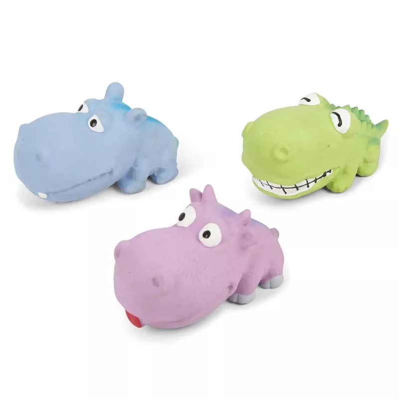 Kazoo Latex Dog Toy Assorted Safari Mini – Single