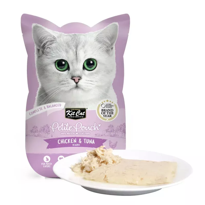 Kit Cat Petite Pouch Chicken & Tuna