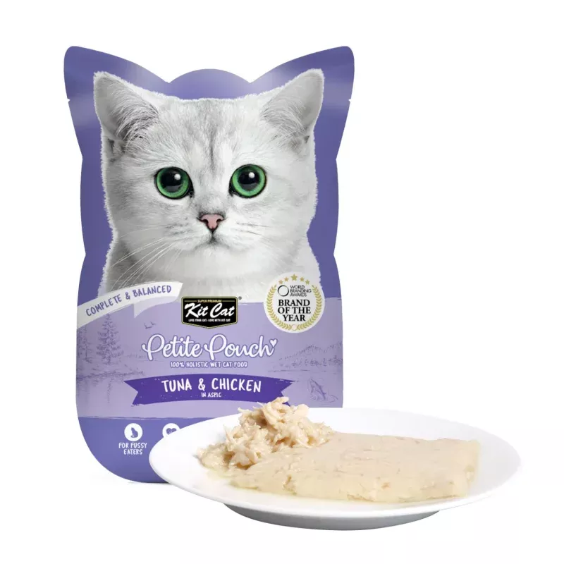 Kit Cat Petite Pouch Tuna & Chicken