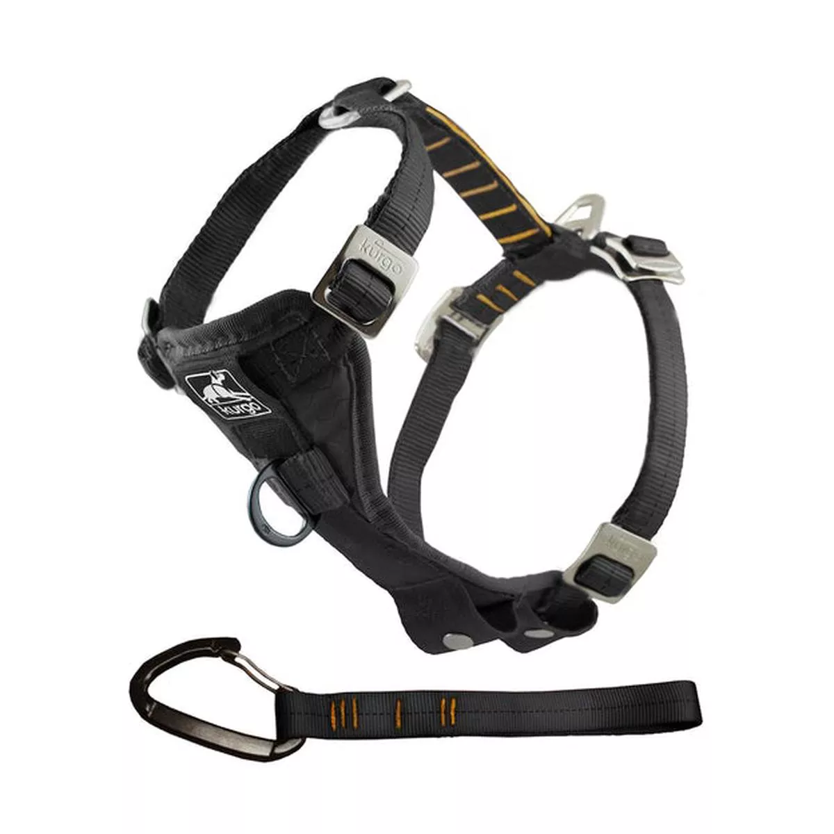 Kurgo Tru-Fit Enhanced Strength Smart Dog Harness, Black