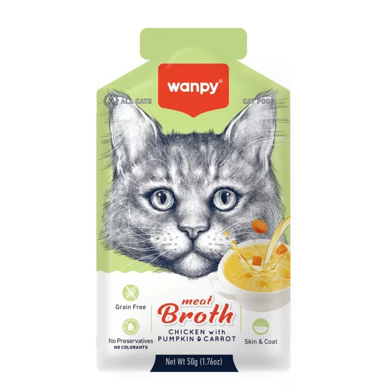 Meat Broth Chicken with Pumpkin & Carrot for Cats