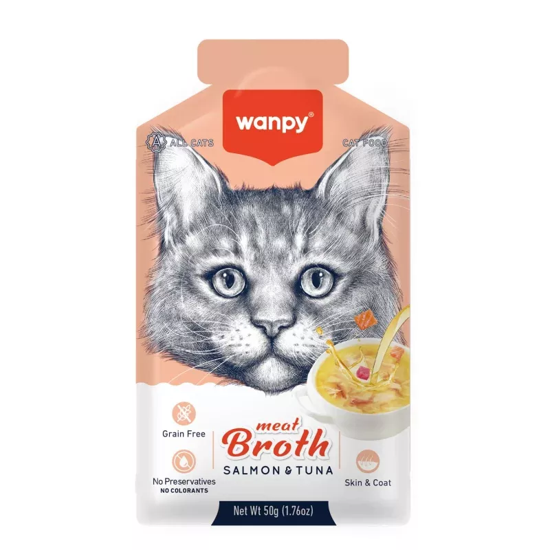 Meat Broth Salmon & Tuna for Cats