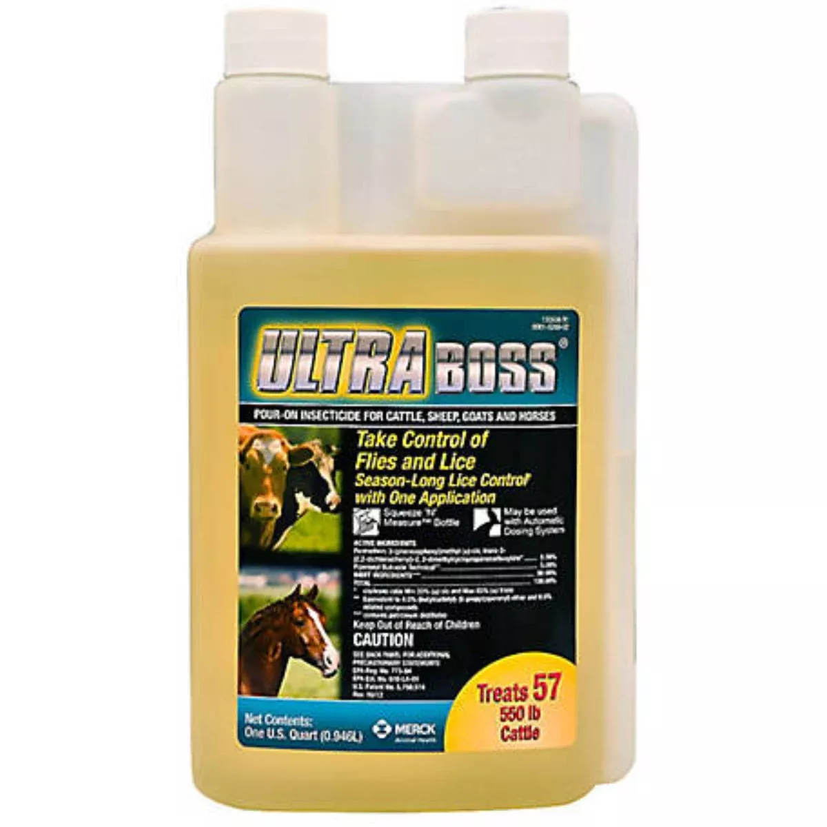 Merck Ultra Boss Pour-On Insecticide 32oz