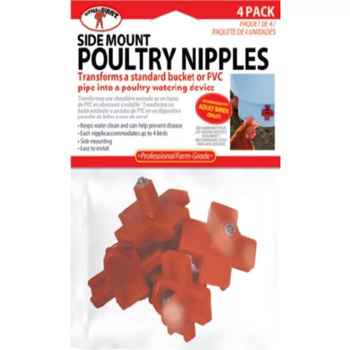 Miller Little Giant Side Mount Poultry Nipple