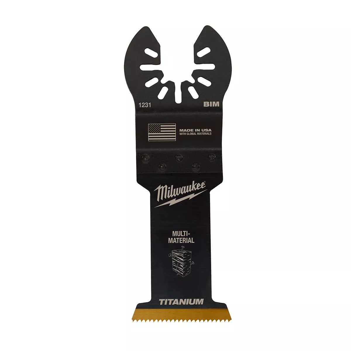 Milwaukee Tool OPEN-LOK™ Titanium Enhanced Bi-Metal Multi-Material Blade – 1-3/8″ – 1 Pack
