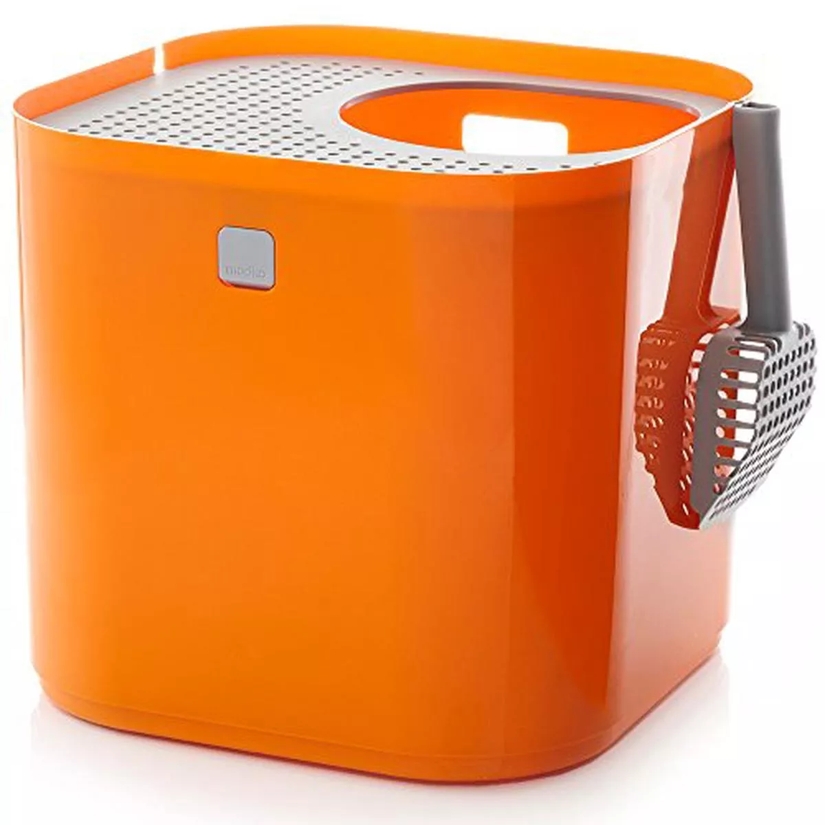 Modkat Litter Box Kit Includes Scoop and Reusable Liner – Orange – Default Title