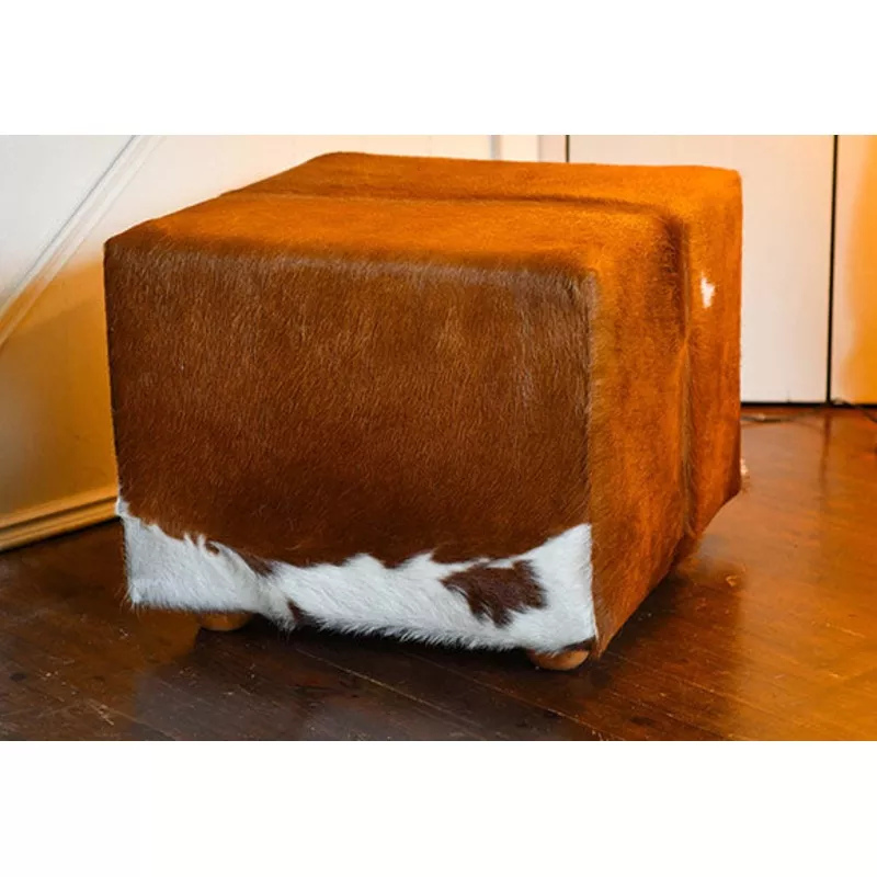 Mullaghmore Cowhide Cube Footstool
