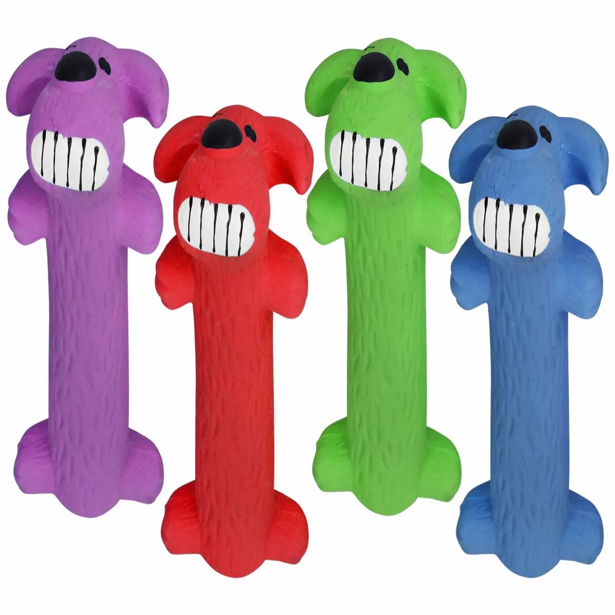 Multipet 6" Loofa Latex Dog Assorted Dog Toys