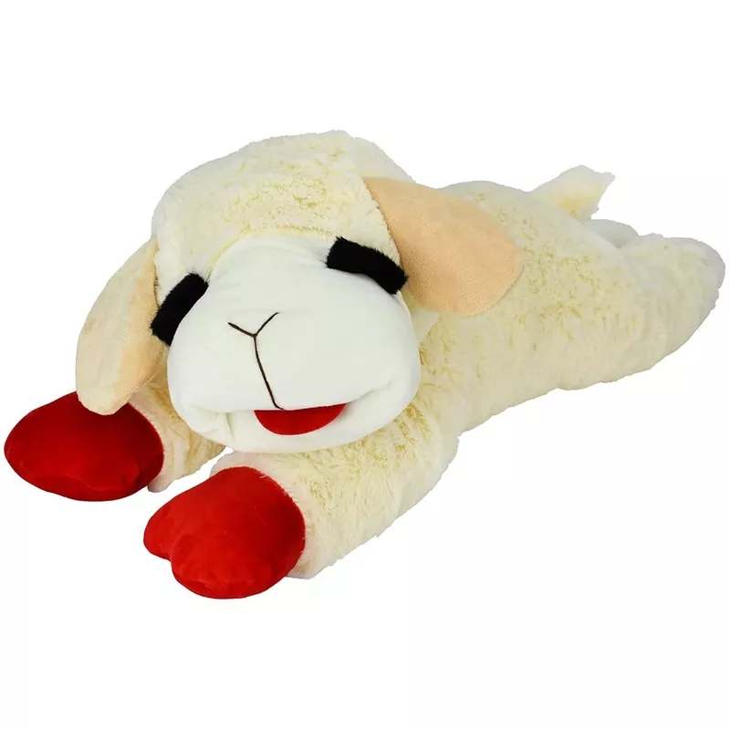 Multipet Lamb Chop Plush Dog Toy Jumbo 24″