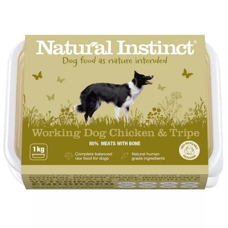 Natural Instinct working Dog Chicken and Tripe 1kg