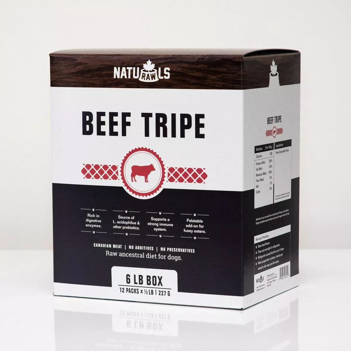 Naturawls Beef Tripe Raw Dog Food