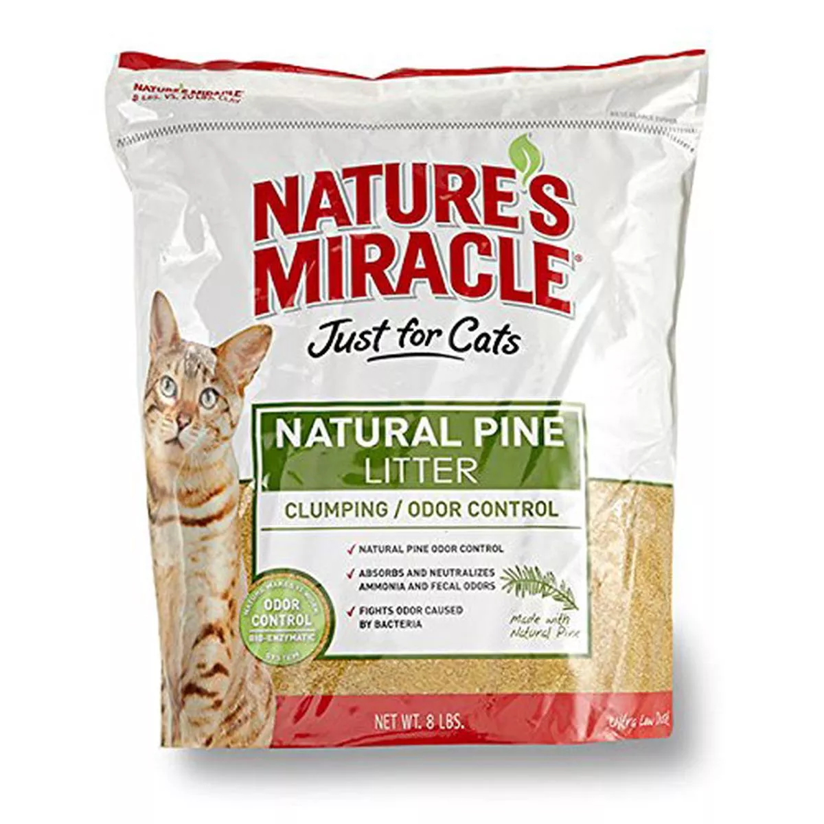 Nature’s Miracle CC1334 Just for Cats – Natural Pine Litter 8 lb – Default Title