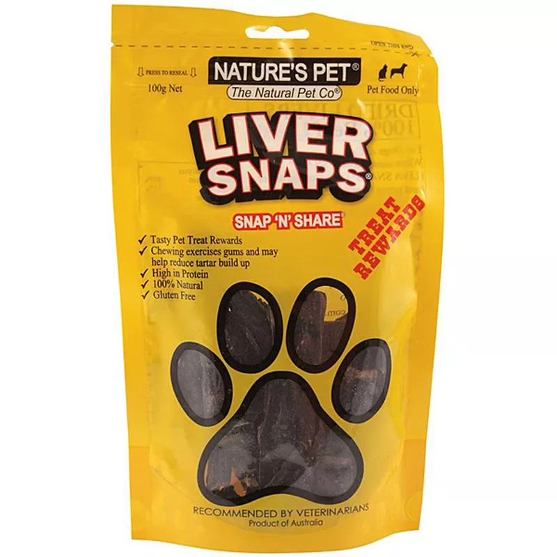 NATURE’S PET Liver Snaps 100g