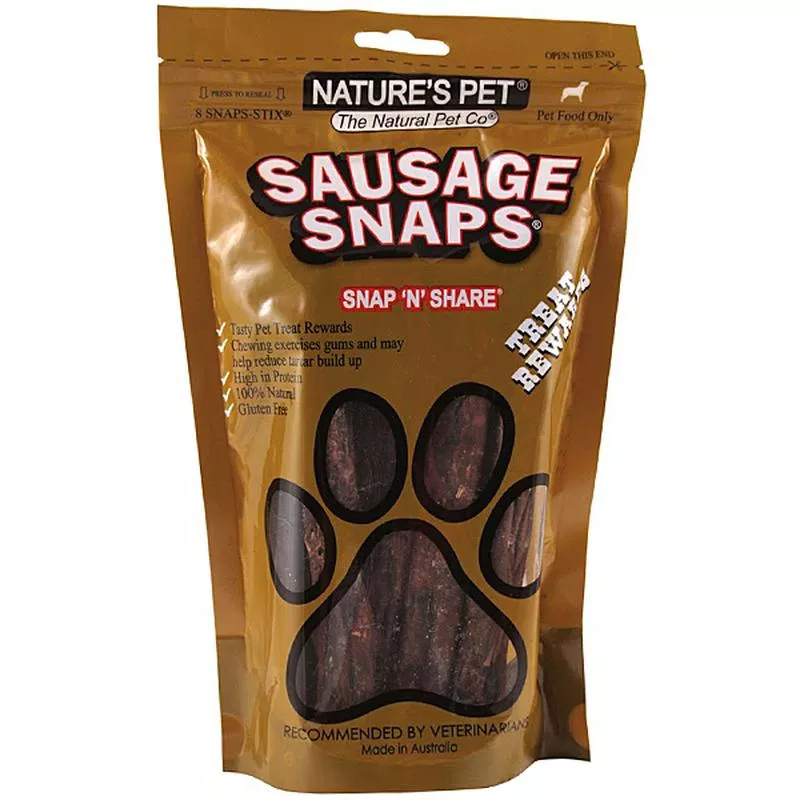NATURE’S PET Sausage Snaps 8 Pack