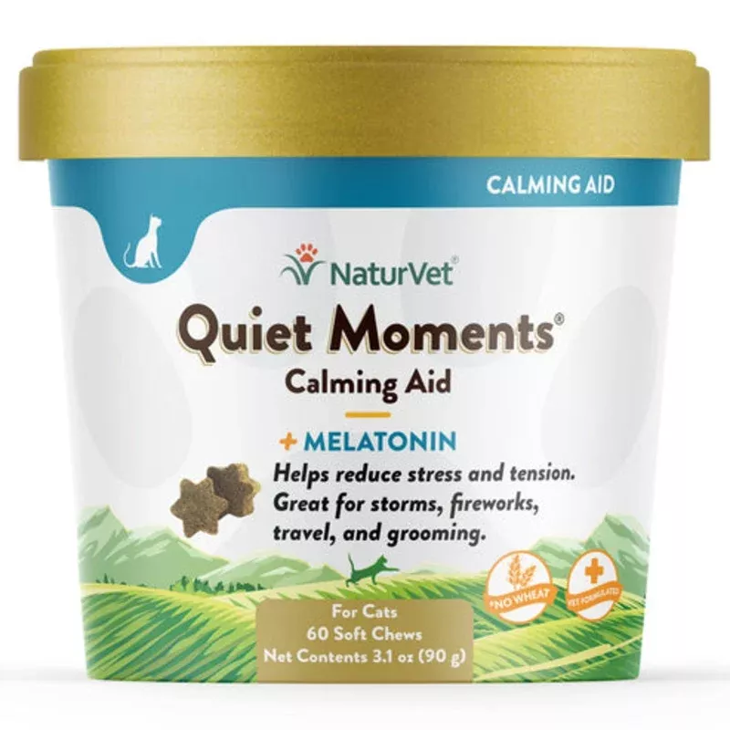 NaturVet Quiet Moments Soft Chews For Cats 60ct