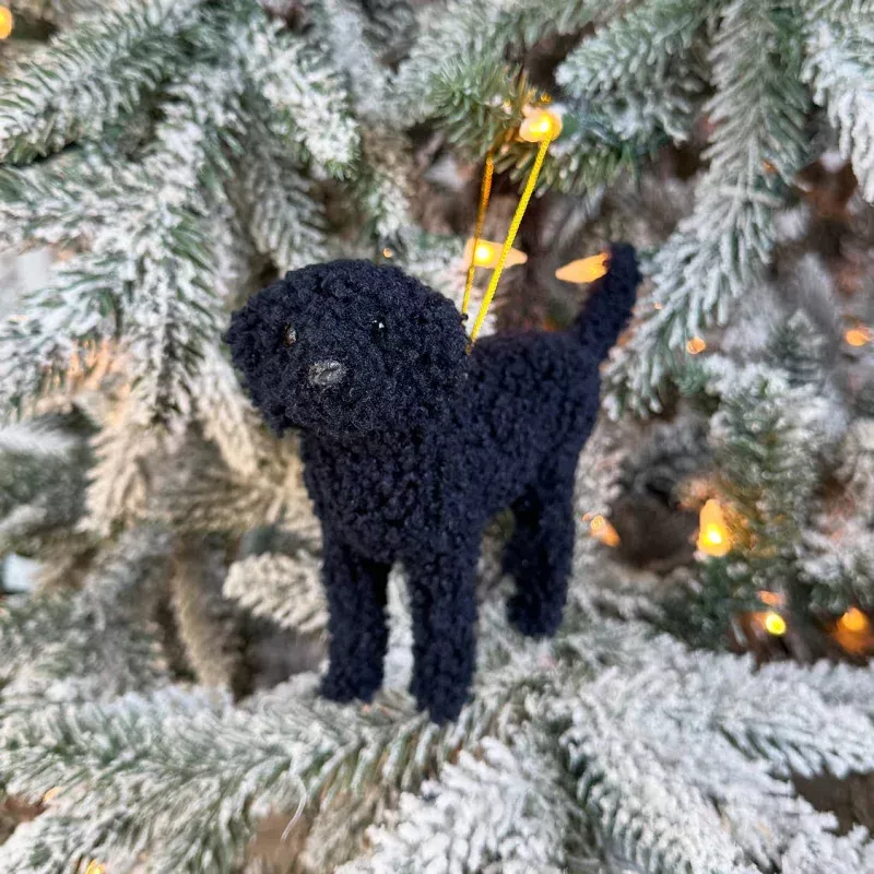 New Doodle Dog Ornaments Black