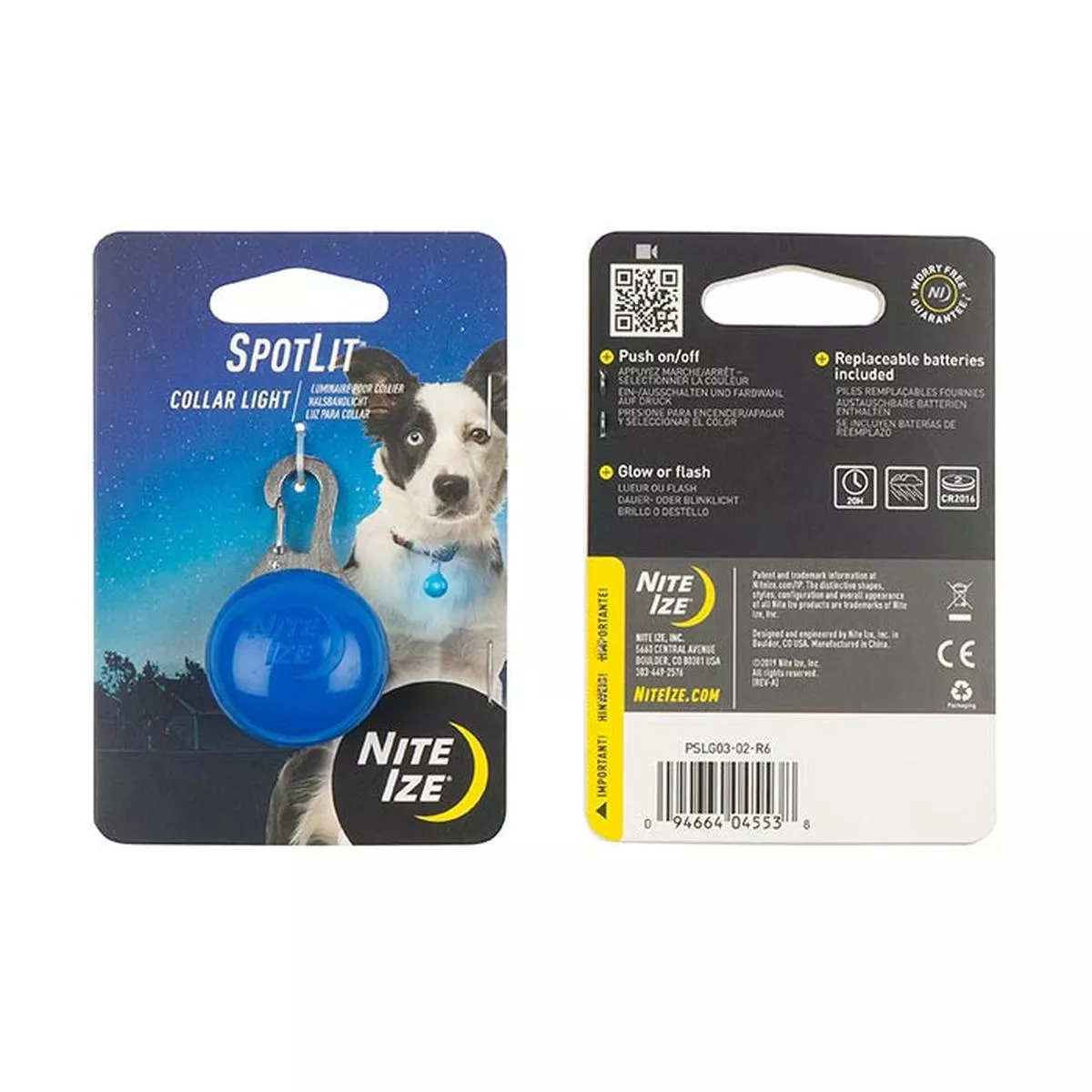 Nite Ize SpotLit Collar Light, Blue