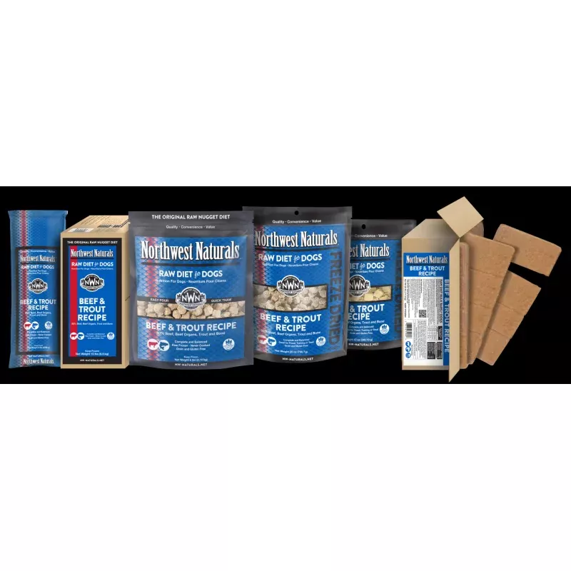 Northwest Naturals Frozen Nuggets - Beef & Trout