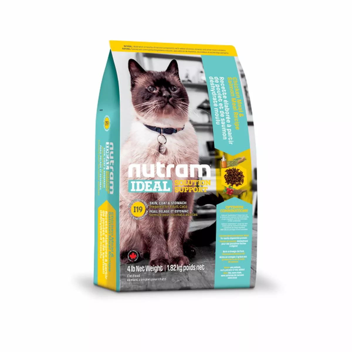 Nutram Ideal I19 Solution Support Skin, Coat & Stomach Dry Cat Food