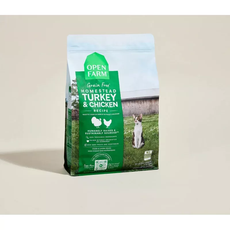 Open Farm Homestead Turkey & Chicken Grain-Free Cat Kibble