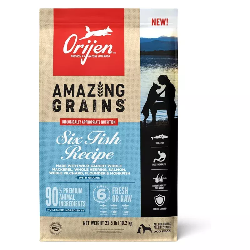 *Orijen Amazing Grains Six Fish